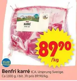ICA Supermarket Benfri karré erbjuda