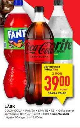 Willys Läsk erbjuda