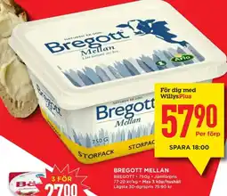 Willys ARLA Bregott Mellan erbjuda