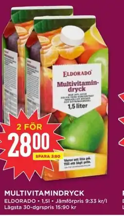 Willys ELDORADO Multivitamindryck erbjuda
