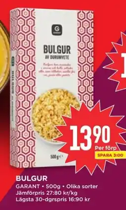 Willys GARANT Bulgur erbjuda