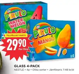 Willys NESTLÉ Glass 4-pack erbjuda