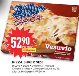 Willys BILLYS Pizza super size erbjuda