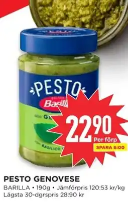 Willys BARILLA Pesto genovese erbjuda