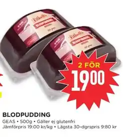Willys GEAS Blodpudding erbjuda