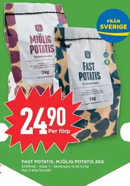 Willys Fast potatis, mjölig potatis erbjuda