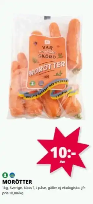 Tempo Morötter erbjuda