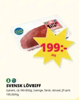 Tempo Garant Svensk lövbiff erbjuda