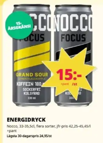 Tempo Nocco Energidryck erbjuda