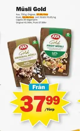 Pekås Müsli Gold erbjuda