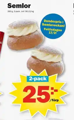 Pekås Semlor erbjuda