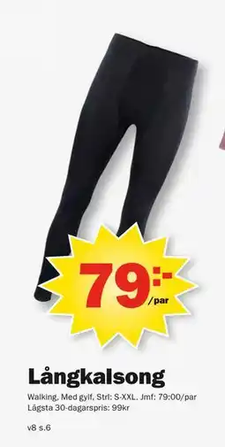 Pekås Långkalsong erbjuda