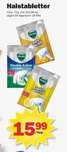 Pekås Halstabletter erbjuda
