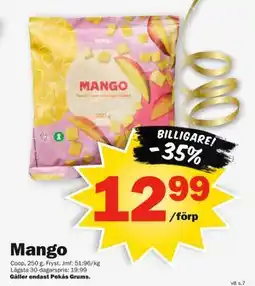 Pekås Mango erbjuda