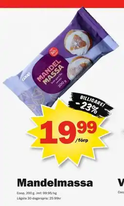 Pekås Mandelmassa erbjuda