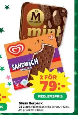 Coop Daglivs Glass flerpack, Medlemspris erbjuda