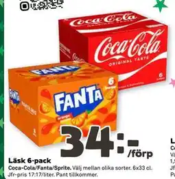 Coop Daglivs Läsk 6-pack erbjuda
