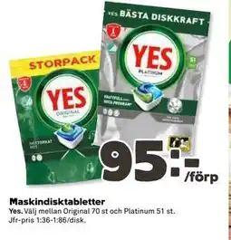 Coop Daglivs Maskindisktabletter erbjuda
