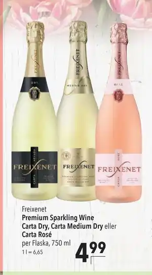 Premium Sparkling Wine Carta Dry, Carta Medium Dry eller Carta Rosé, EUR 4.99