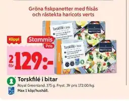 ICA Kvantum Torskfilé i bitar, Medlemspris erbjuda