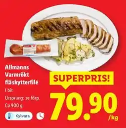 Lidl ALLMANNS Varmrökt fläskytterfilé erbjuda