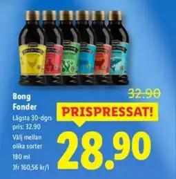 Lidl BONG Fonder erbjuda