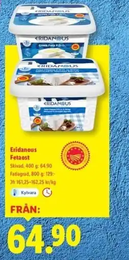 Lidl ERIDANOUS Fetaost erbjuda