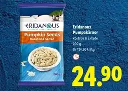 Lidl ERIDANOUS Pumpakärnor erbjuda