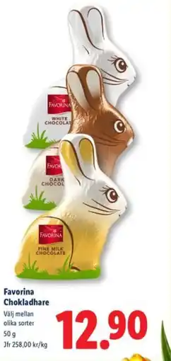Lidl FAVORINA Chokladhare erbjuda