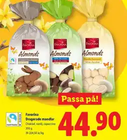 Lidl FAVORINA Dragerade mandlar erbjuda