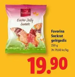 Lidl FAVORINA Sockrat gelégodis erbjuda