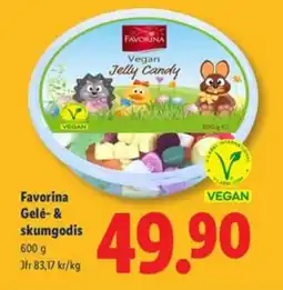 Lidl FAVORINA Gelé- & skumgodis erbjuda