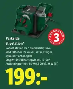Lidl PARKSIDE Slipstation erbjuda