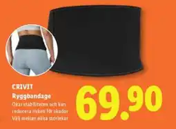 Lidl CRIVIT Ryggbandage erbjuda