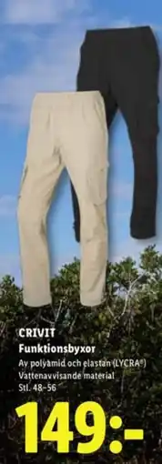 Lidl CRIVIT Funktionsbyxor erbjuda