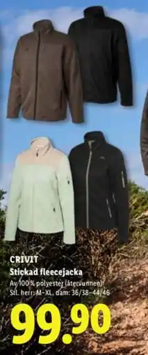 Lidl CRIVIT Stickad fleecejacka erbjuda