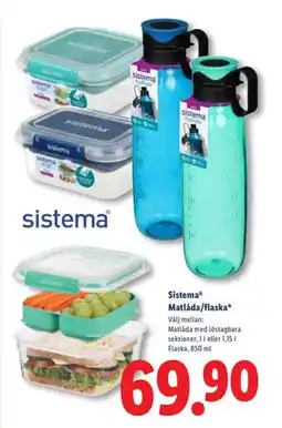 Lidl SISTEMA Matlåda/flaska erbjuda