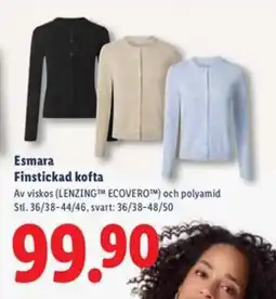 Lidl ESMARA Finstickad kofta erbjuda