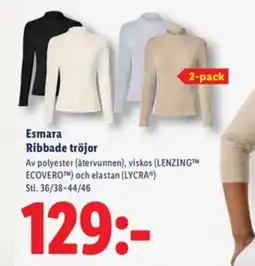 Lidl ESMARA Ribbade tröjor erbjuda