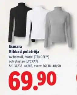 Lidl ESMARA Ribbad polotröja erbjuda