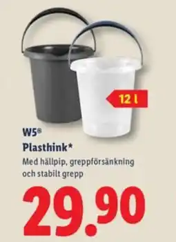 Lidl W5 Plasthink erbjuda