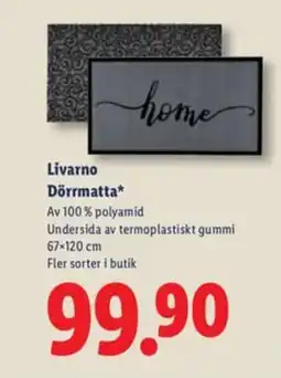 Lidl LIVARNO Dörrmatta erbjuda