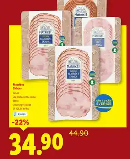 Lidl MATRIKET Skinka erbjuda