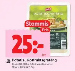 ICA Kvantum PEKA Potatis-, rotfruktsgratäng erbjuda