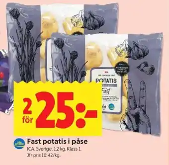 ICA Fast potatis i påse
