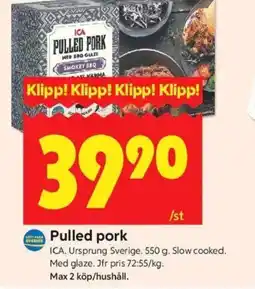 ICA Kvantum ICA Pulled pork erbjuda