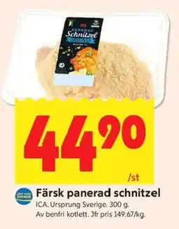 ICA Kvantum ICA Färsk panerad schnitzel erbjuda