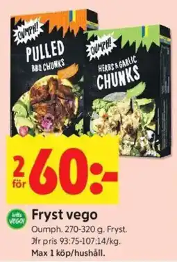 ICA Kvantum OUMPH Fryst vego erbjuda