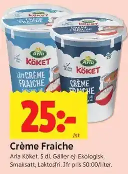 ICA Kvantum ARLA Crème fraiche erbjuda