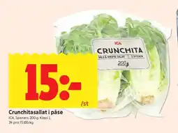 ICA Kvantum ICA Crunchitasallat i påse erbjuda